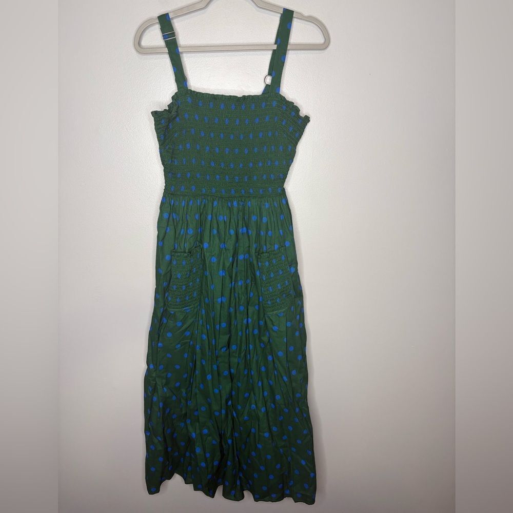 Anthropologie Pinnacle by Shruti Sancheti Smocked A-Line Midi Dress - Picture 4 of 6